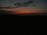 鳥取砂丘で日が落ちてから
